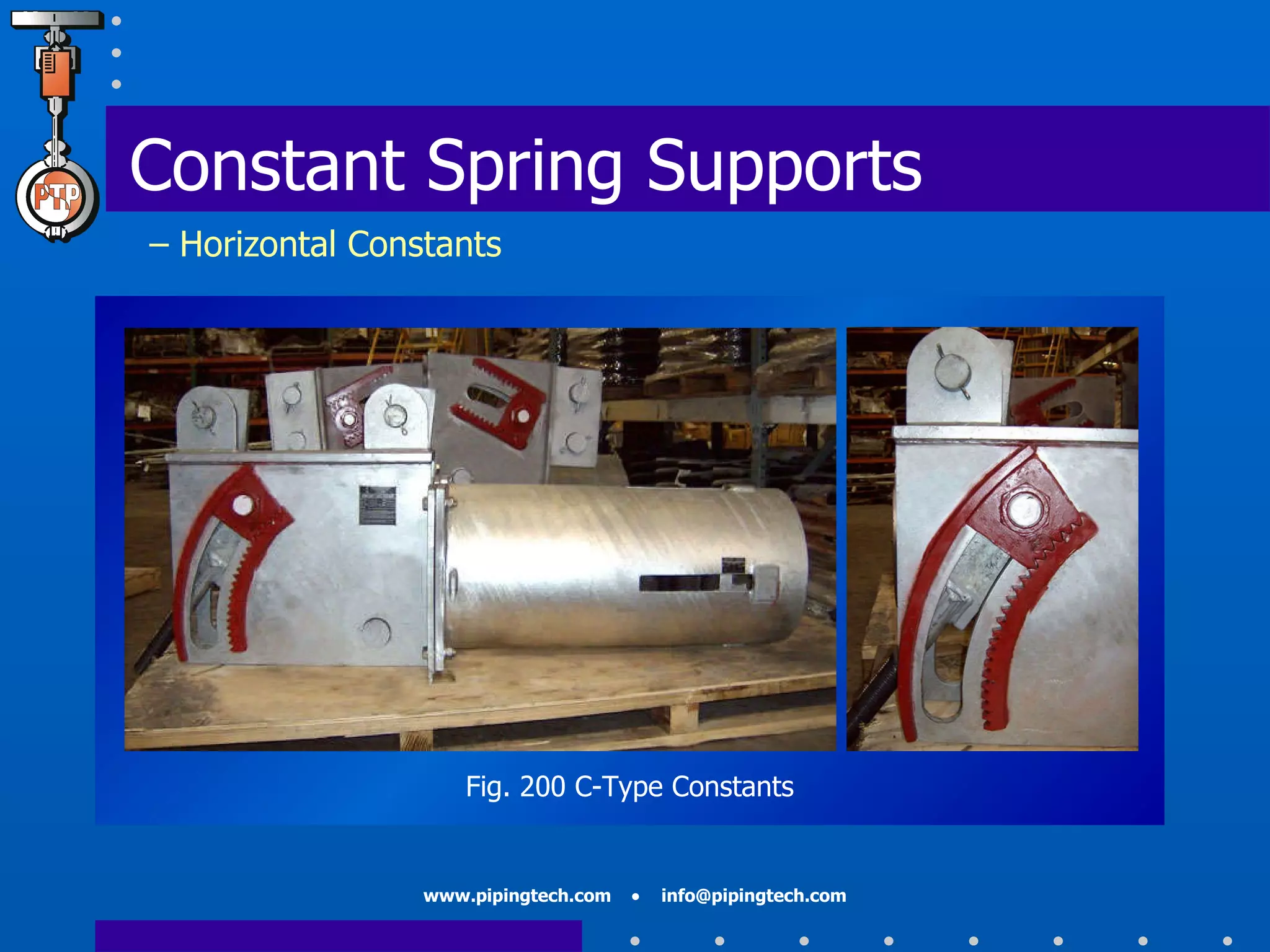 Constant Spring Supports   – Horizontal Constants Fig. 200 C-Type Constants 