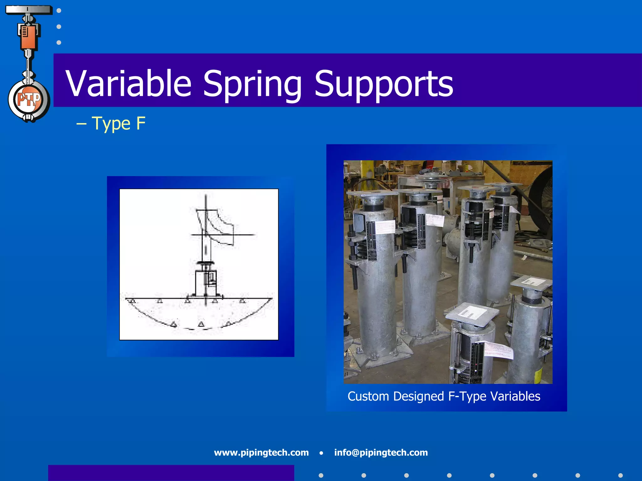 Custom Designed F-Type Variables Variable Spring Supports   – Type F 