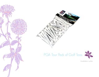 PGA Tour Pack of Golf Tees
Available in white.
 