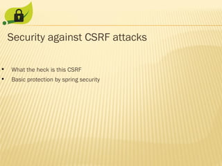 Spring Csrf Spring Security Introduction | PPT
