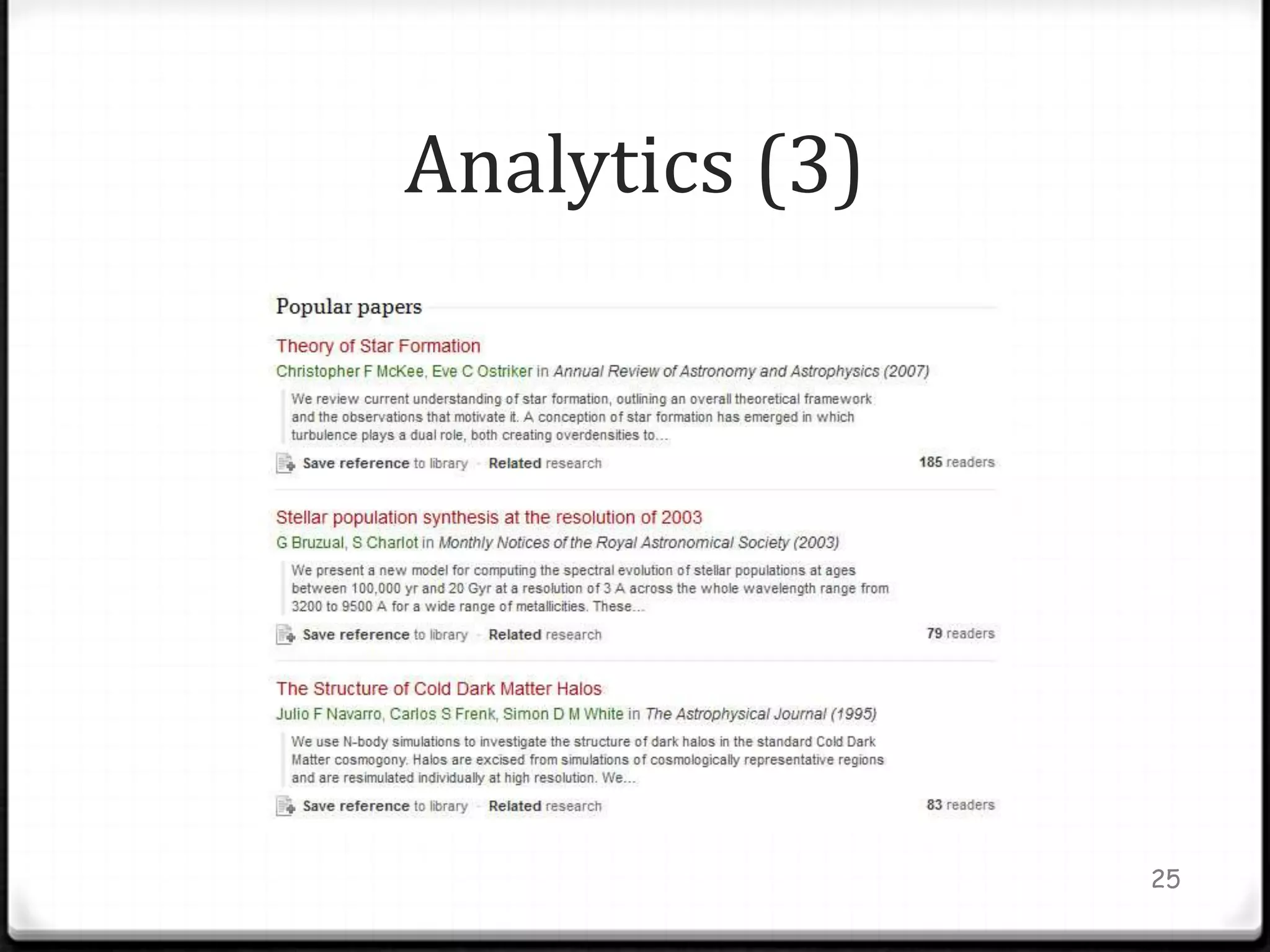 Analytics (3)




                25
 