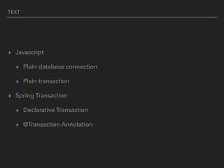 Spring Transaction | PDF