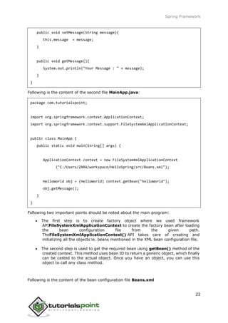 Spring tutorial | PDF