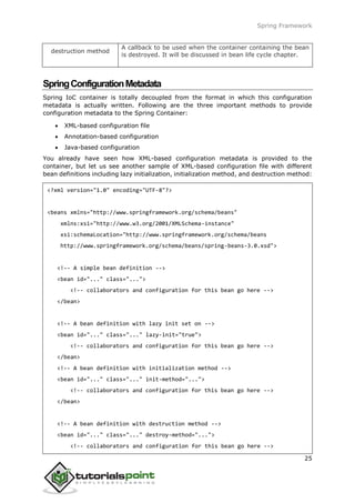 Spring tutorial | PDF