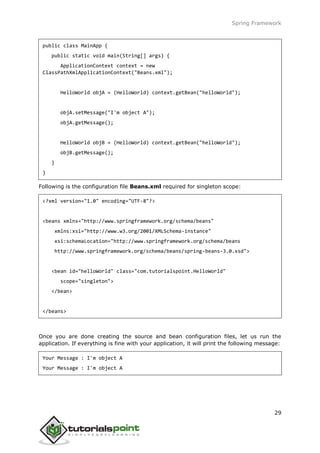 Spring tutorial | PDF