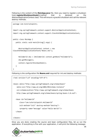Spring tutorial | PDF