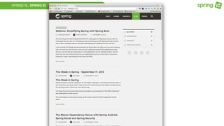 SPRING IS.. SPRING.IO
 