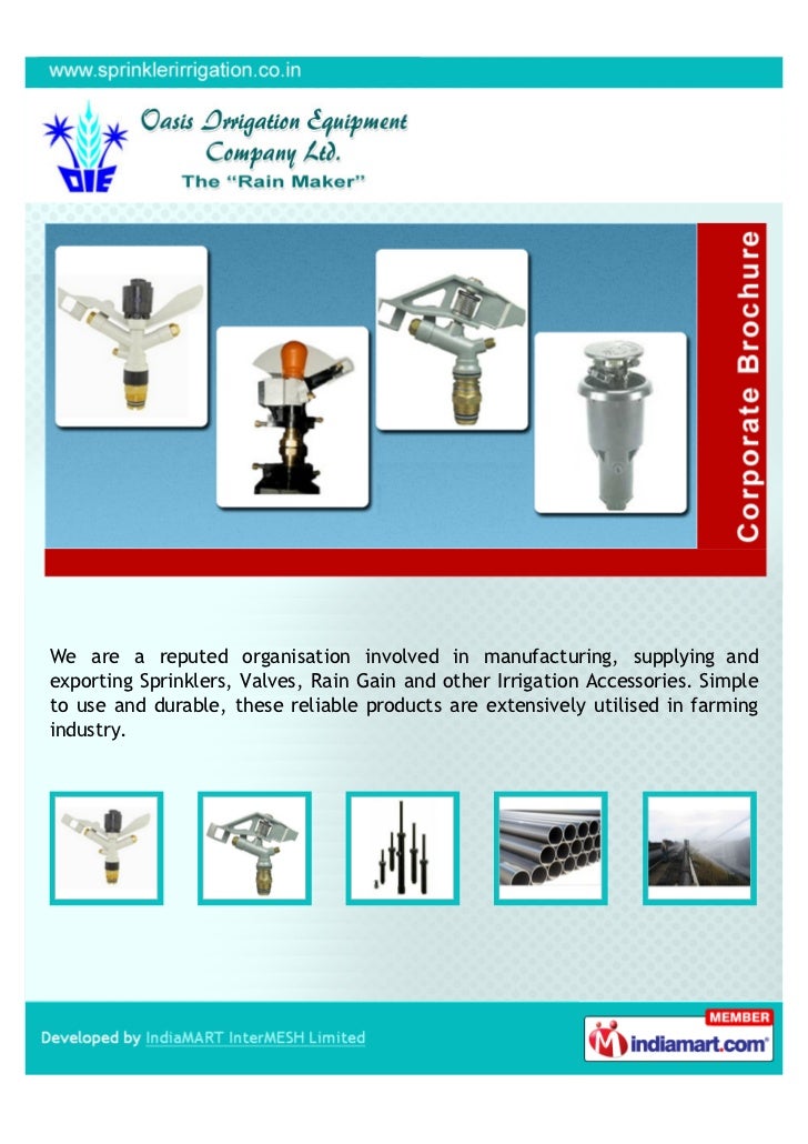 Oasis Irrigation Equipment Company Limited, Kolkata, Valves