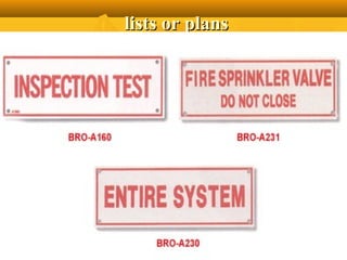 lists or planslists or plans
 