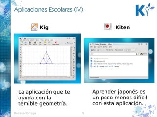 Objetivos: Desarrollar Software educativo GPL en un entorno KDE 