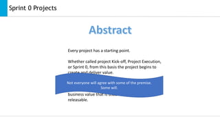 Sprint 0 projects | PPTX