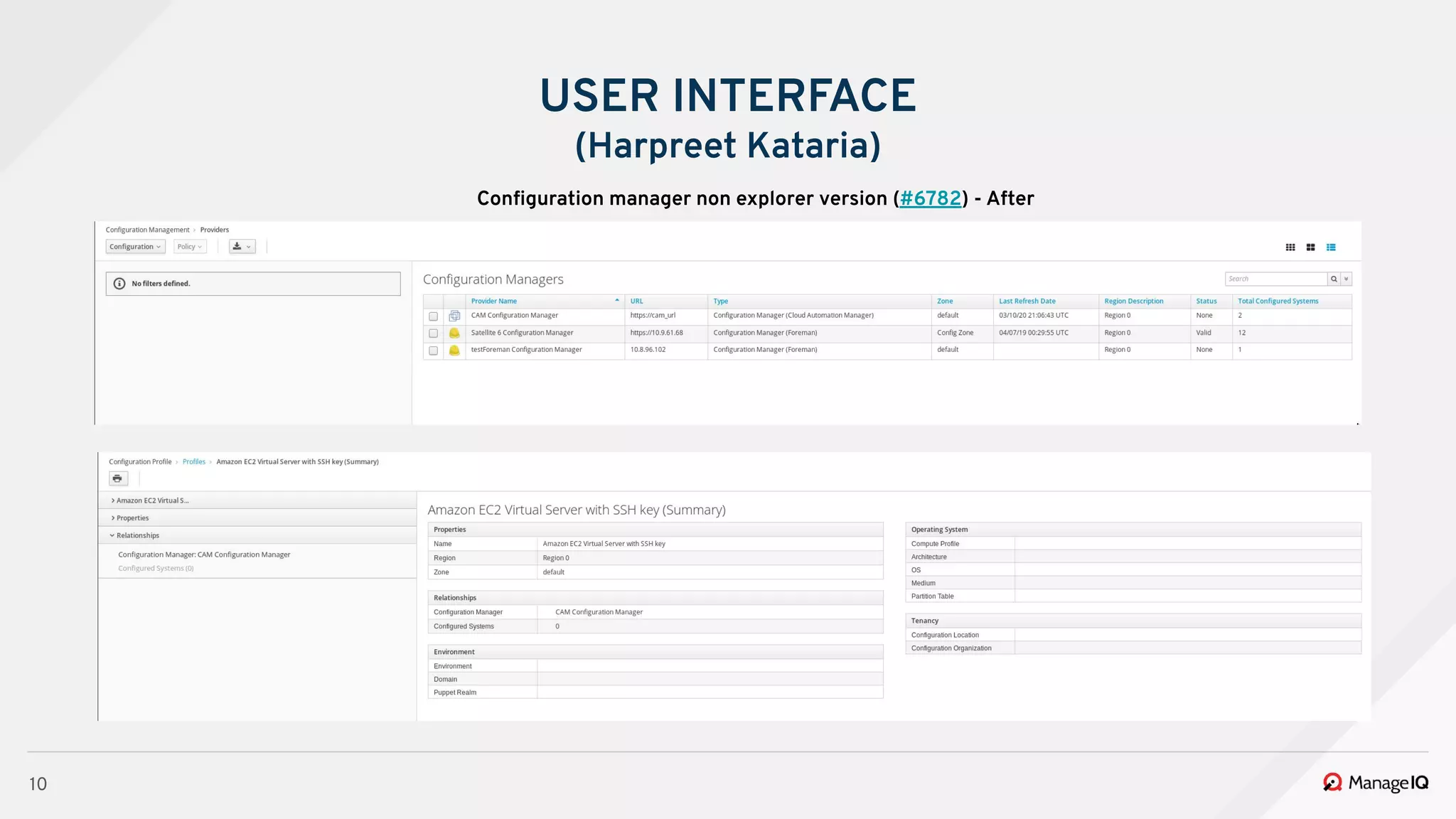 10
USER INTERFACE
(Harpreet Kataria)
Conﬁguration manager non explorer version (#6782) - After
 