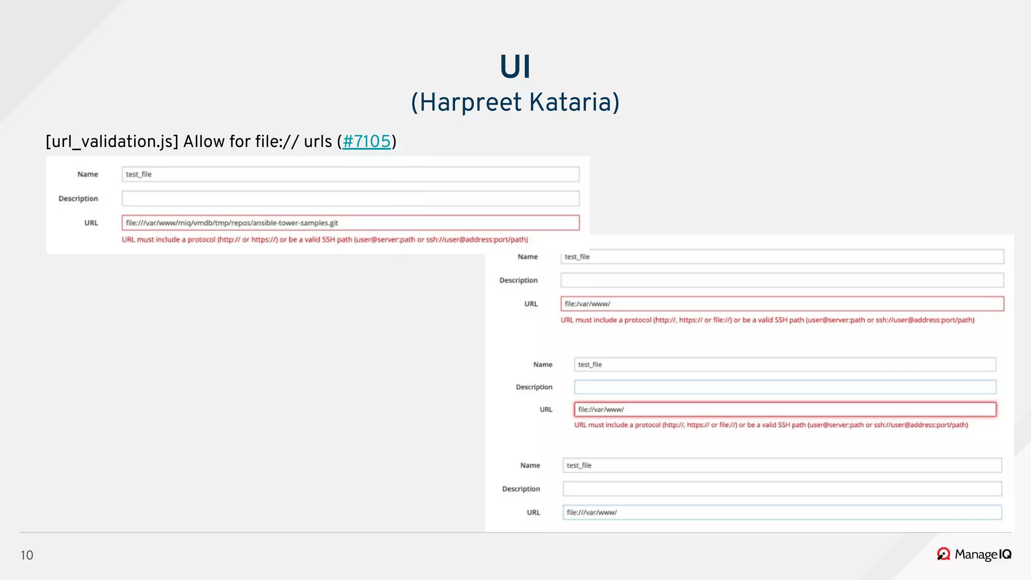 10
[url_validation.js] Allow for ﬁle:// urls (#7105)
UI
(Harpreet Kataria)
 