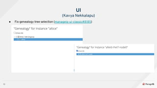 10
● Fix genealogy tree selection (manageiq-ui-classic#8185)
UI
(Kavya Nekkalapu)
 