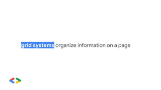 grid systems organize information on a page
 