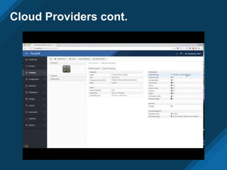 Cloud Providers cont.
 