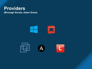 Providers
(Bronagh Sorota, Adam Grare)
 