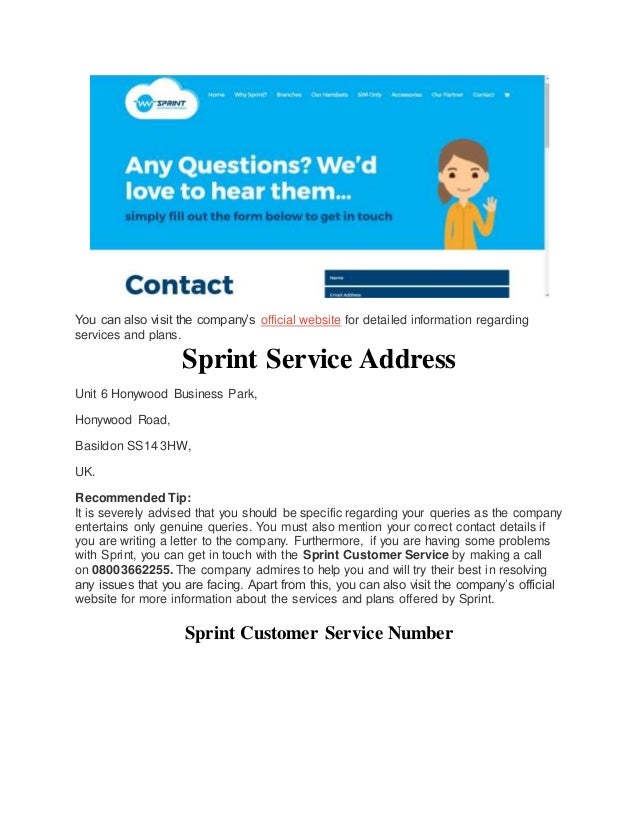 sprint customer serivce