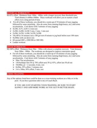 Sprinter Workouts | DOC