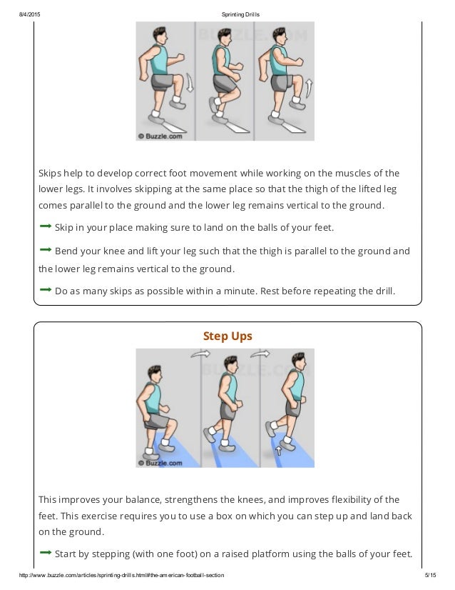 Sprinting Drills