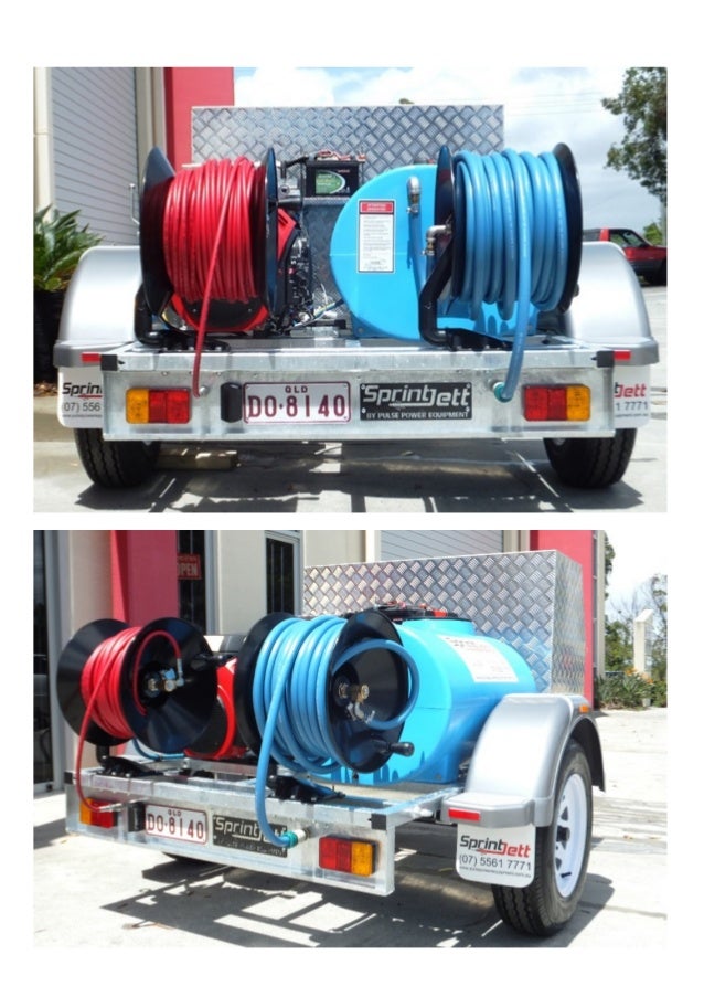 Sprintjett Trailer Jetters By Pulse Power Equipment Qld