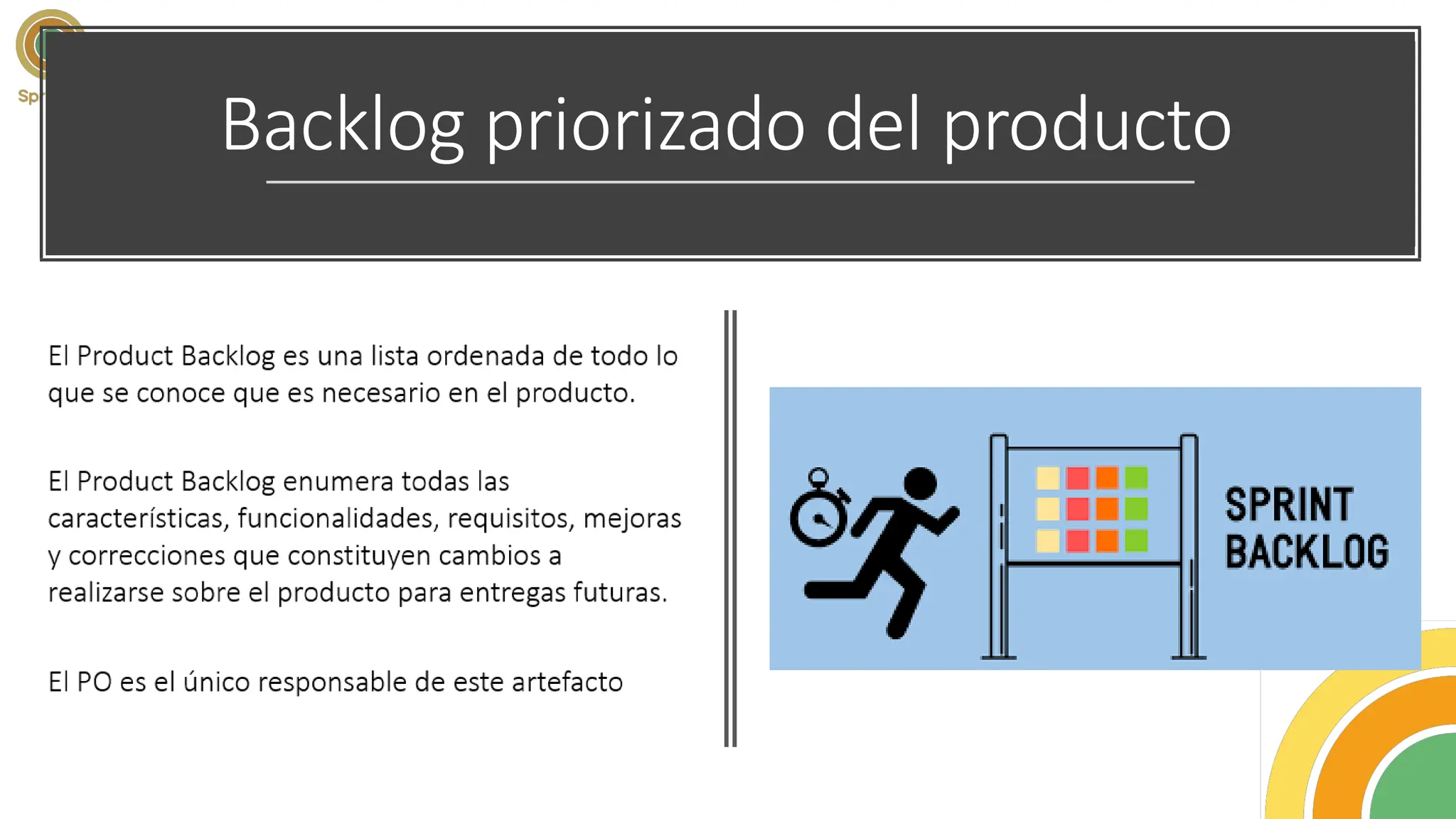 Backlog priorizado del producto
 