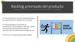 Backlog priorizado del producto
 