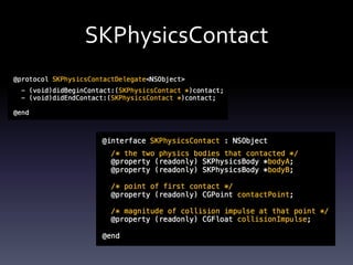 SKPhysicsContact
 