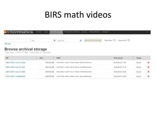 BIRS math videos
 