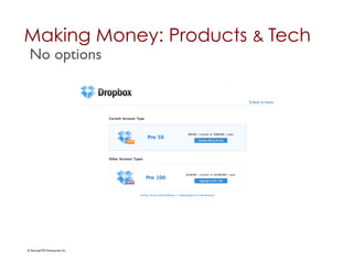 Making Money: Products & Tech	

 No options	





© StartupCFO Enterprises Inc.	

 