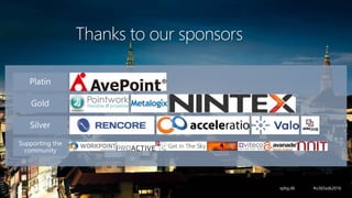 Supporting the
community
Thanks to our sponsors
 