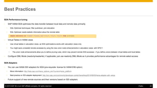 What's new on SAP HANA Smart Data Access | PPTX