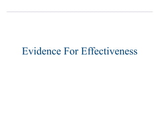 Evidence For Effectiveness
 