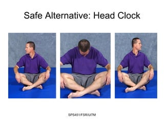SPS451/FSR/UiTM
Safe Alternative: Head Clock
 