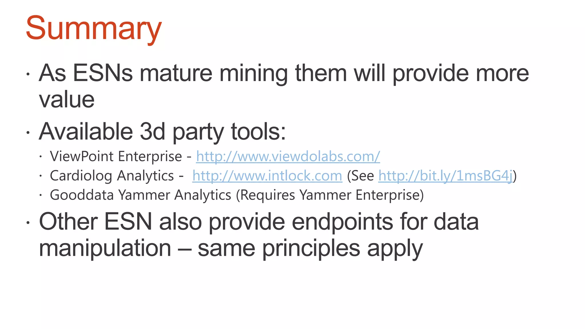 Summary
http://www.viewdolabs.com/
http://www.intlock.com http://bit.ly/1msBG4j
 