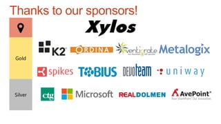 Thanks to our sponsors!
Gold
Silver
 