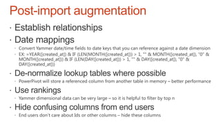 Post-import augmentation
 