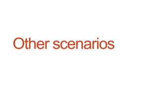 Other scenarios
 