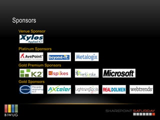 Sponsors
  Venue Sponsor



  Platinum Sponsors



  Gold Premium Sponsors



  Gold Sponsors
 