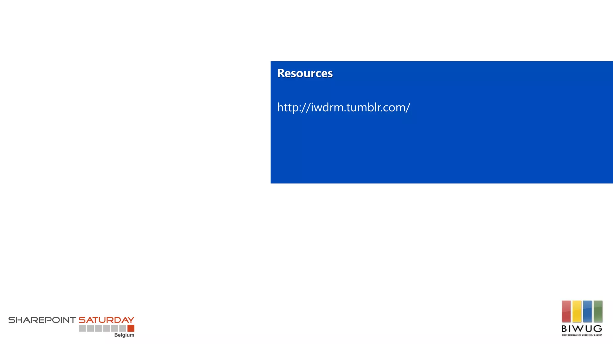 Resources
http://iwdrm.tumblr.com/
 