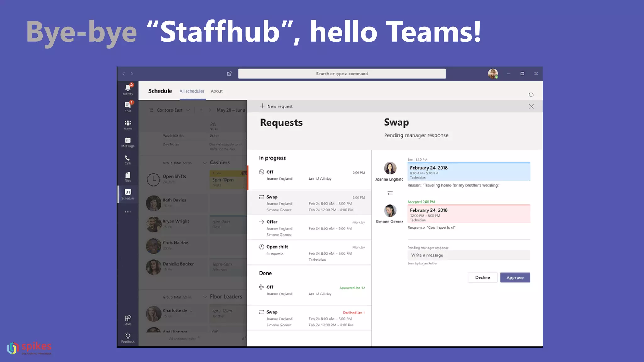 Bye-bye “Staffhub”, hello Teams!
 