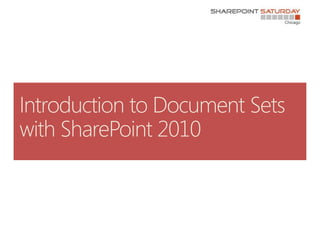 Document Sets: Move over Folders, there is a new organizer in town!