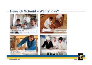 © Heinrich Schmid® 2014 Folie 4
Heinrich Schmid – Wer ist das?
 