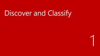 Discover and Classify
1
 