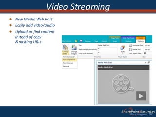 What is SharePoint FoundationSharePoint Foundation (Formerly known as “WSS”) is an extension to Windows Server A good foundation to enable team based collaboration and entry level document managementAllow decentralized web site provisioning and managementIt is free (virtually)
