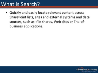 What to be aware of?SharePoint storage relies on Microsoft SQL Server. In 2010, new option to use Remote Blob StorageBackup and Restore is integrated with the productNumber of sites can grow quickly and become difficult to control and accessSearch is limitedMay 15, 2010May 15, 201013