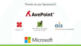 Thanks to our Sponsors!!!
 