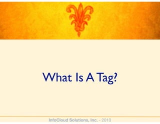 Understanding Tagging and Folksonomy - SharePoint Saturday DC Slide 48
