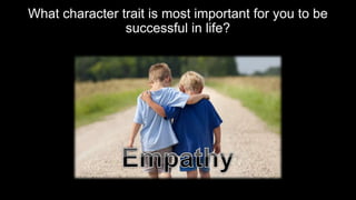What character trait is most important for you to be
successful in life?
 
