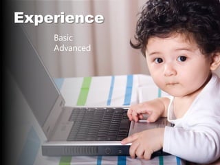 24
Experience
Basic
Advanced
 